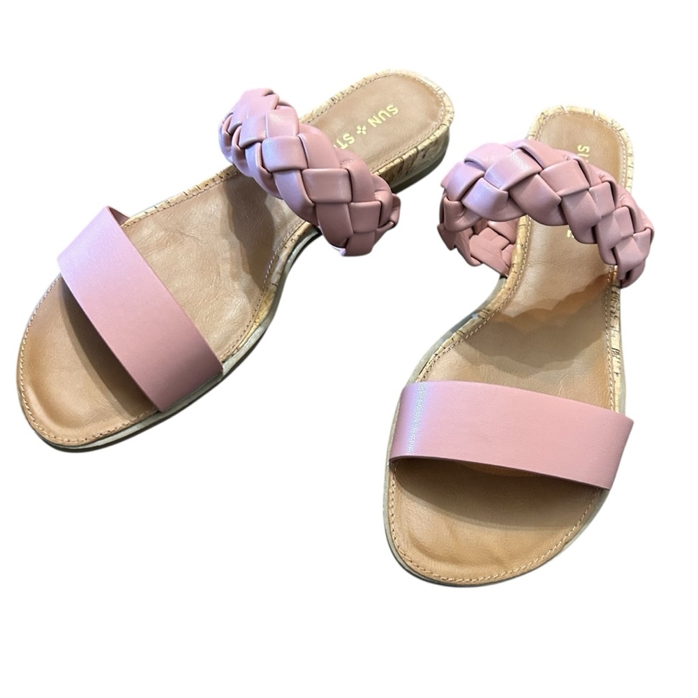 Sun + Stone Easten Slide Sandals Size 8